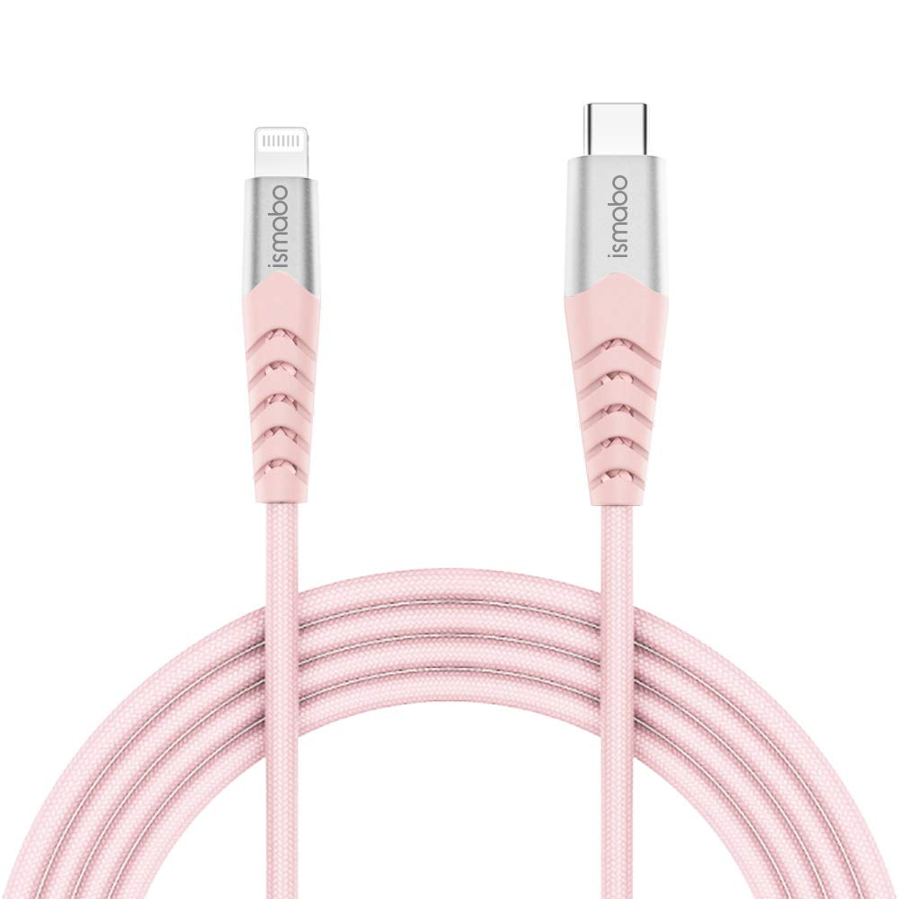 USB C to Lightning Cable 6.6FT [Apple Mfi Certified] Iphone 13 Charger Cable Compatible with Iphone 13/12/11/11 Pro/X/Xs/Xr/8/Airpods Pro and More, Support Power Delivery, Nylon Braided 2M Pink